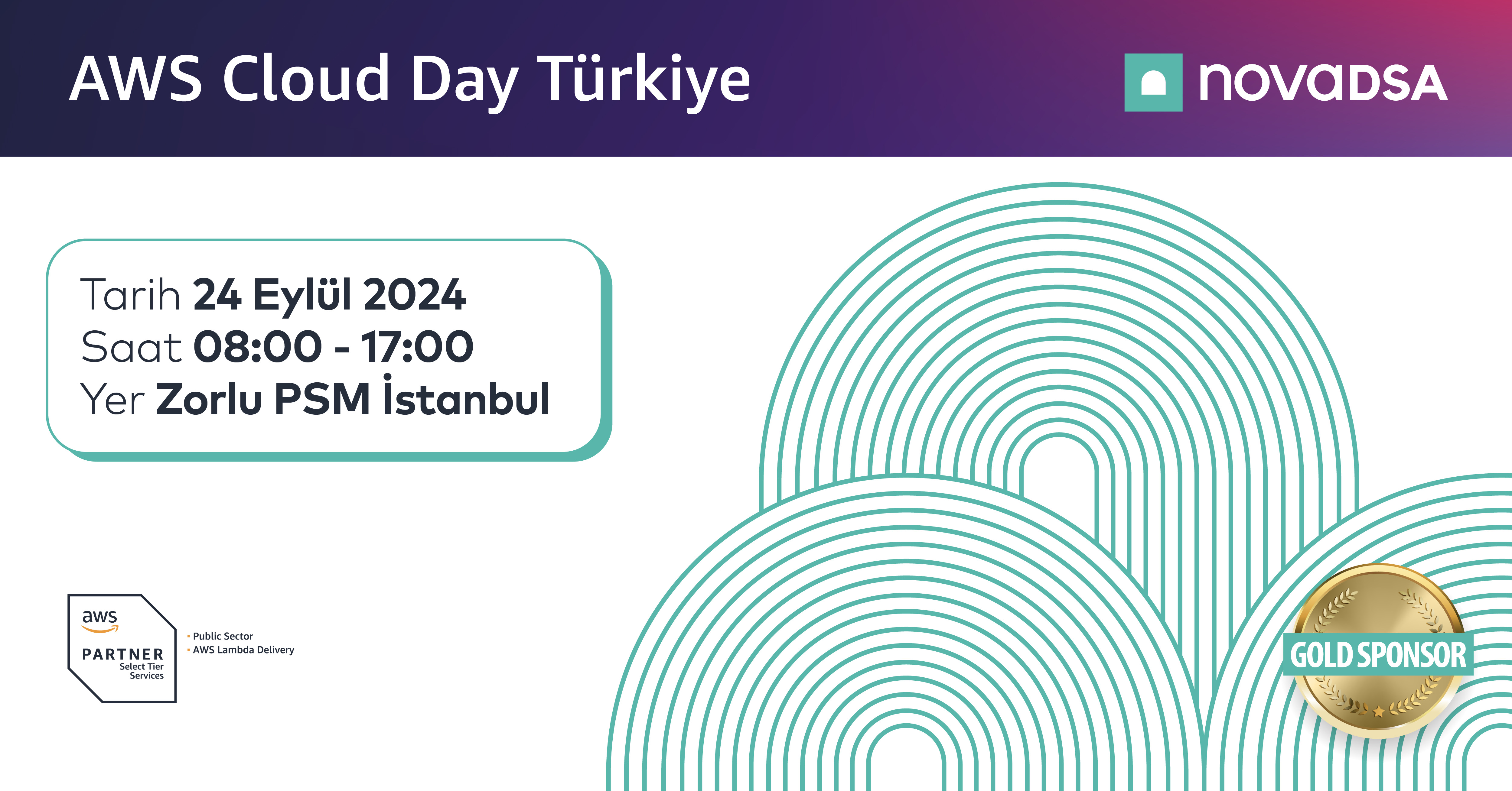 AWS Cloud Day Türkiye'de Altın Sponsor Olarak Yer Alacağız